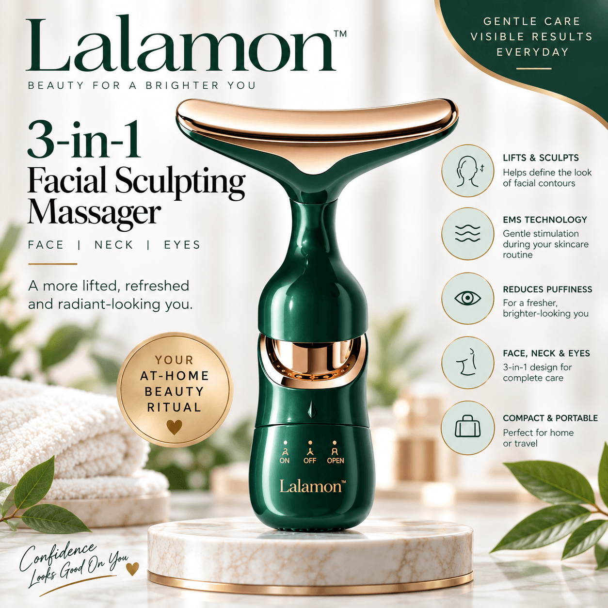Lalamon™ 3-in-1 Facial Sculpting Massager
