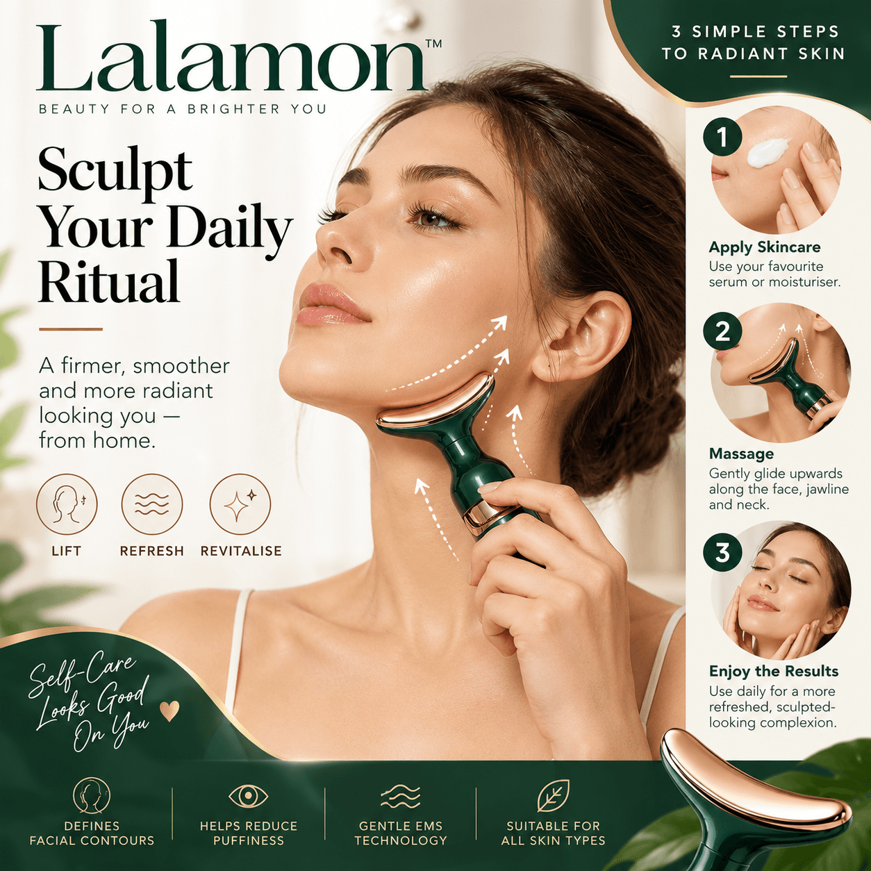 Using the Lalamon Sculpting Massager